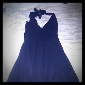 2/ $30 Black long chiffon halter dress